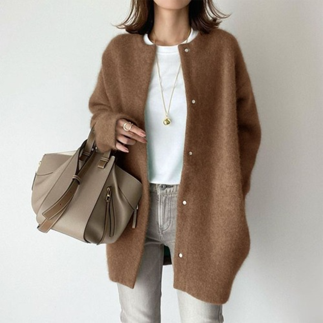 LEONA - Luxueus oversized damesvest voor stijl en comfort