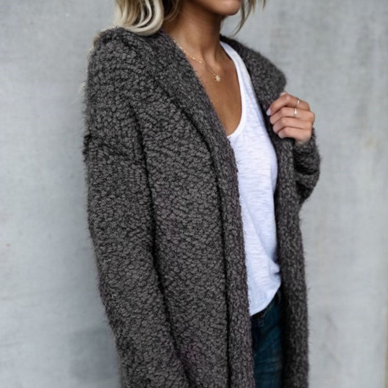 Cardigan Jas – Katoenmix Met Fleecevoering & Losse Pasvorm - Glamorix