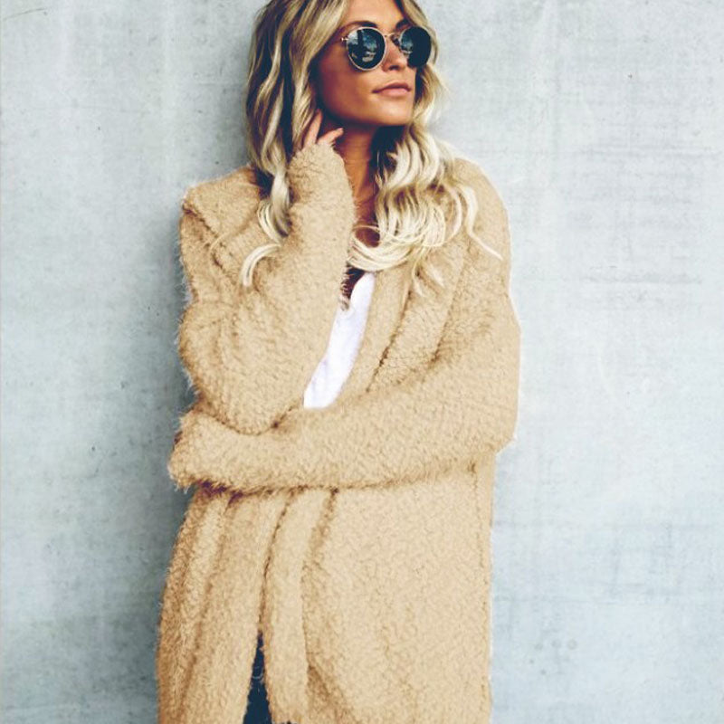 Cardigan Jas – Katoenmix Met Fleecevoering & Losse Pasvorm - Glamorix