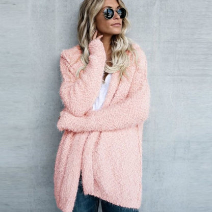 Cardigan Jas – Katoenmix Met Fleecevoering & Losse Pasvorm - Glamorix