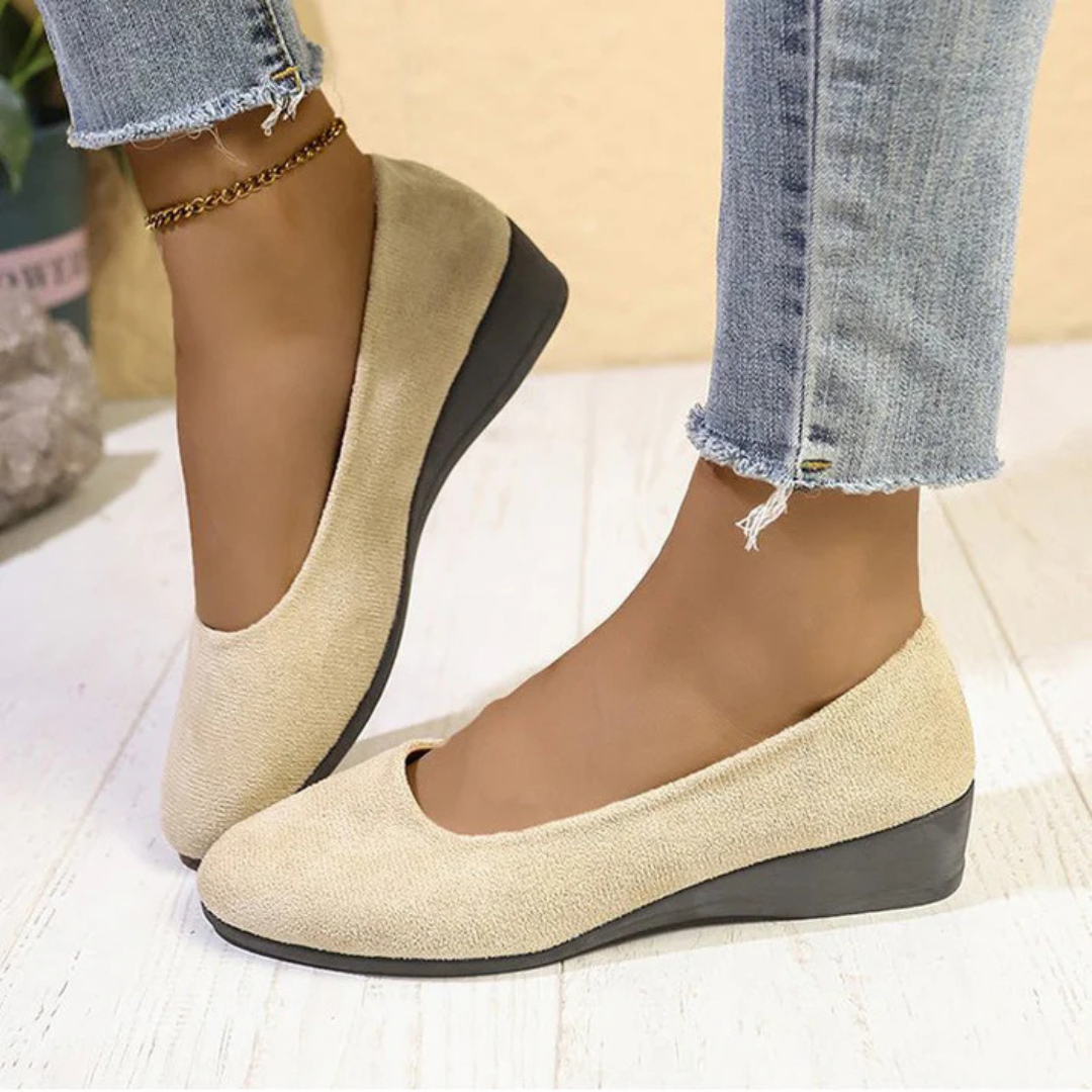 Lichtgewicht dames wedge schoenen met anti-slip zool – ALVINA LIFT - Glamorix