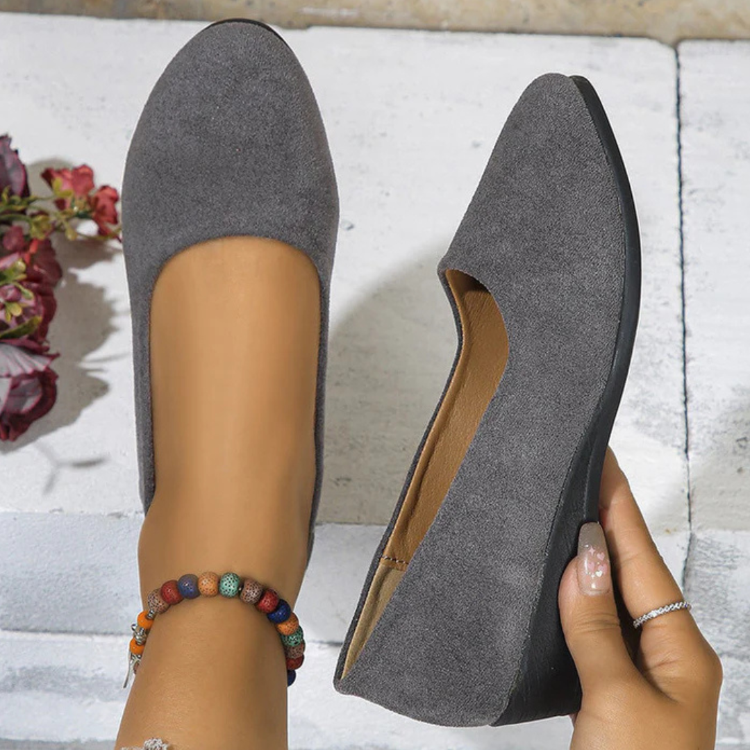 Lichtgewicht dames wedge schoenen met anti-slip zool – ALVINA LIFT - Glamorix