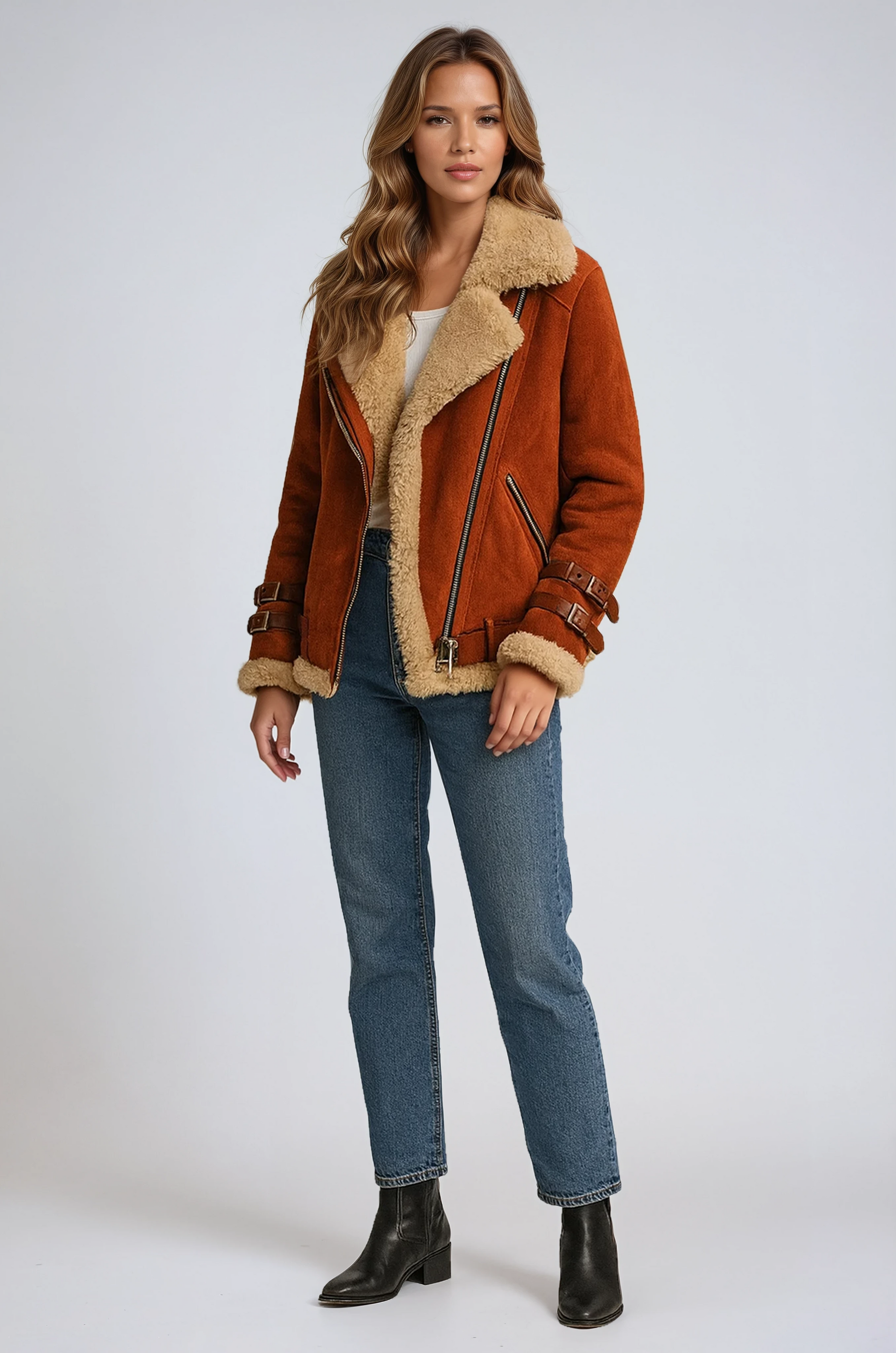Rose - Winterjas Dames | Bont Voering & Ritssluiting - Glamorix