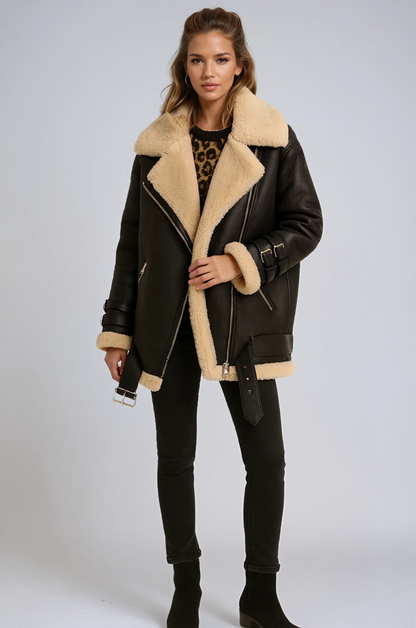 Rose - Winterjas Dames | Bont Voering & Ritssluiting - Glamorix