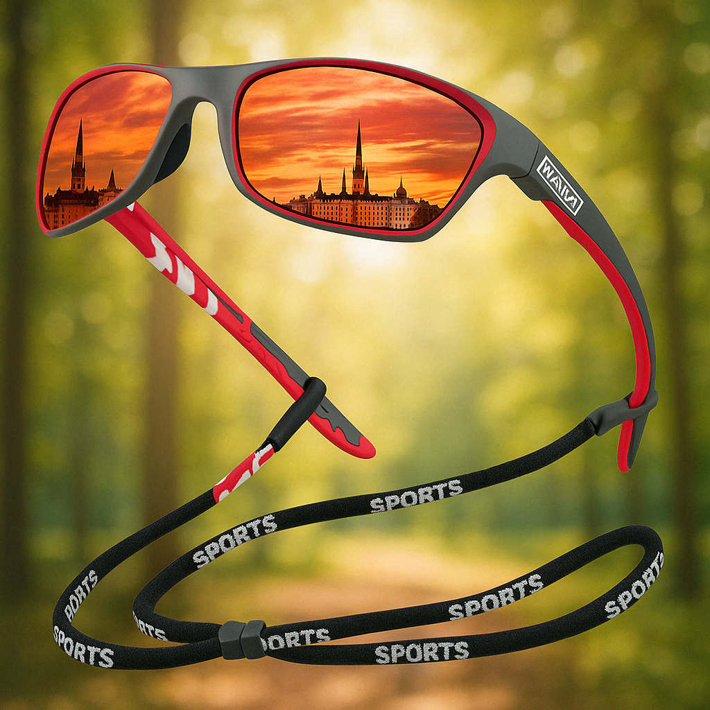 Sportieve uniseks zonnebril met UV400 en gepolariseerde glazen – VISTAR ACTIVE - Glamorix