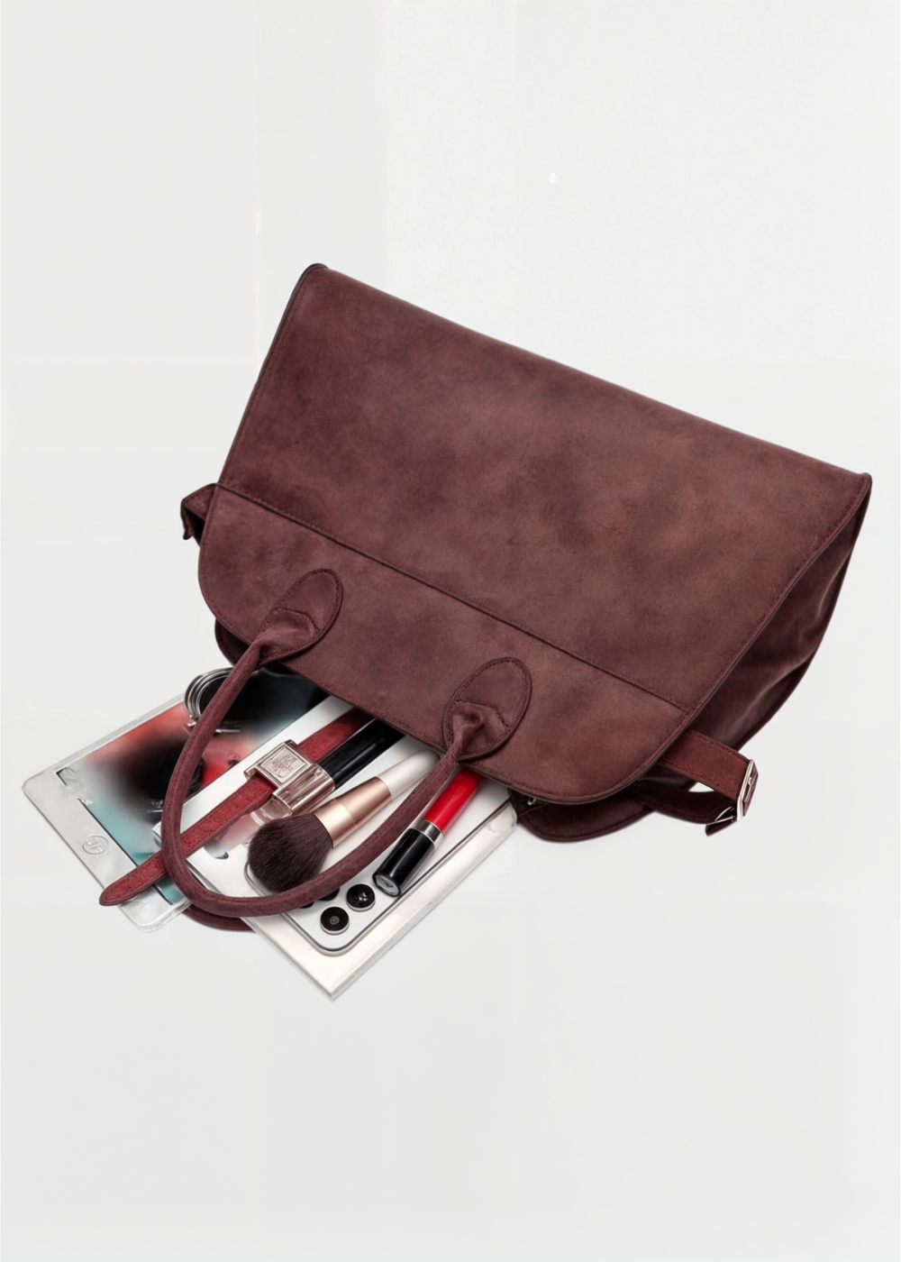 Ruime dames handtas met gestructureerd design en moderne uitstraling – MAIRIN - Glamorix