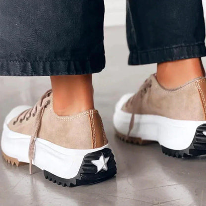 LUNA - Dames hoge plateausneakers voor een trendy uitstraling