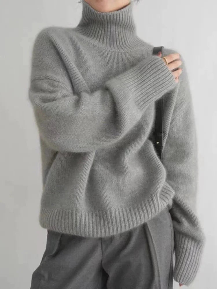Luxe kasjmier coltrui met tijdloze stijl en zachte warmte, perfect voor elke outfit – NEXVOR - Glamorix