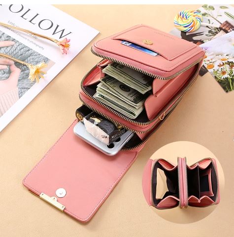 NOVA - Compacte crossbody telefoontas met kaarthouder