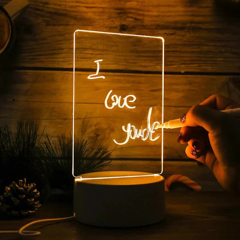LumiNote Glowpad – Oplaadbaar magisch notitieblok met LED-verlichting en herbruikbare schrijffunctie