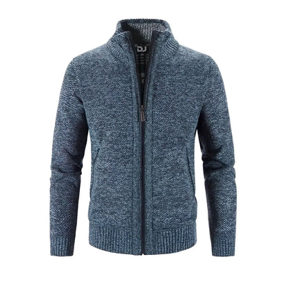 ARTHUR - Gebreid herenvest met rits en tijdloze stijl