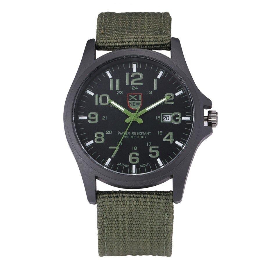 Robuust herenhorloge met lichtgevende wijzerplaat en militair design – DRAKEFORCE - Glamorix