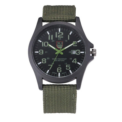 Robuust herenhorloge met lichtgevende wijzerplaat en militair design – DRAKEFORCE - Glamorix