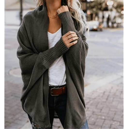 Dames vest met lange mouwen en open voorzijde, tijdloze elegantie en ultiem comfort voor dames – VESTARA - Glamorix
