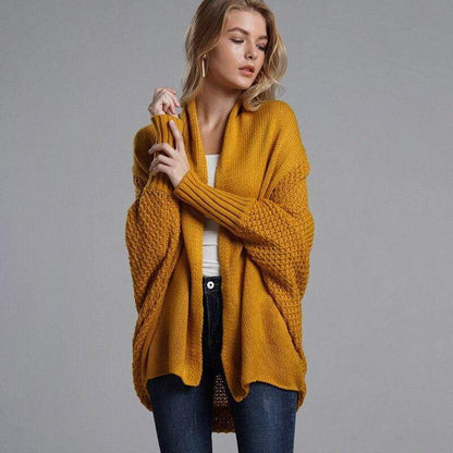 Dames vest met lange mouwen en open voorzijde, tijdloze elegantie en ultiem comfort voor dames – VESTARA - Glamorix