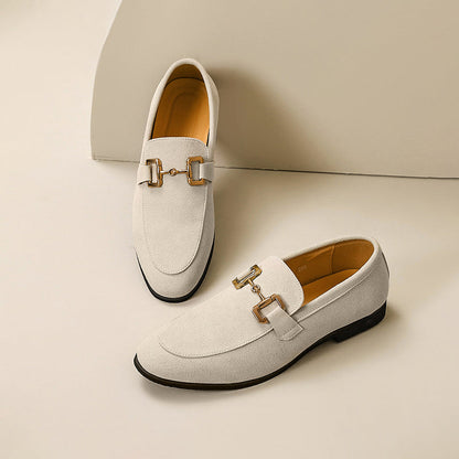 Heren loafers met metalen gesp en tijdloos design – RIVARO CLASSIC - Glamorix