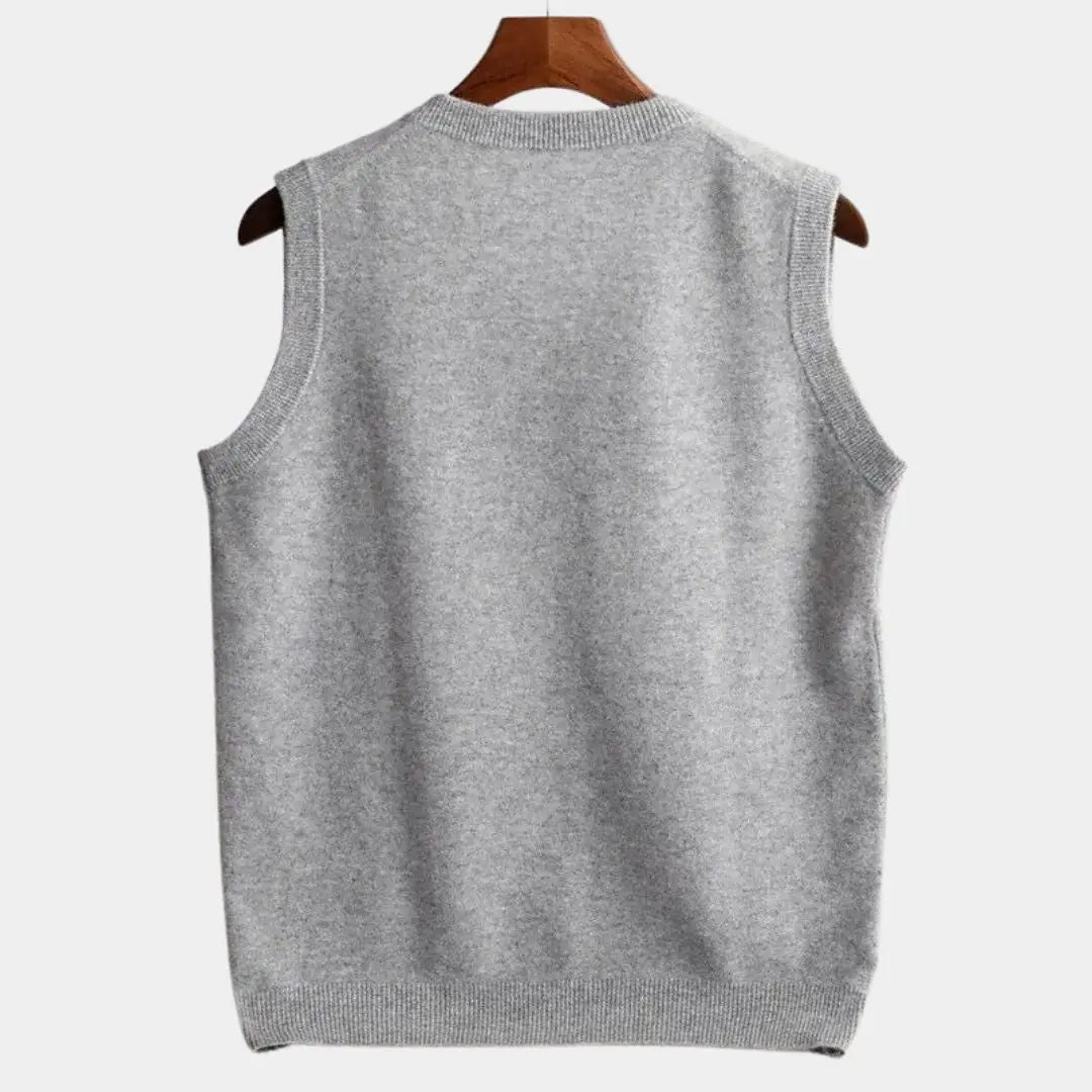 Herenvest met kraag en ritssluiting – RUVARO - Glamorix