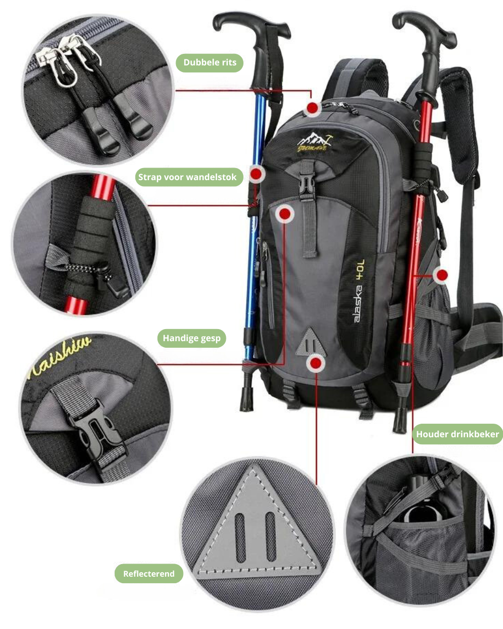 PEAKGUARD - Ademend Outdoor Kussen voor Ultiem Comfort