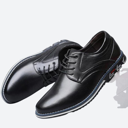 Luxe Leren Veterschoenen voor de Moderne Man – CAVENO