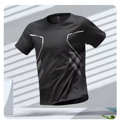 Sportief heren T-shirt met grafische print en moderne pasvorm – VIRON ACTIVE - Glamorix