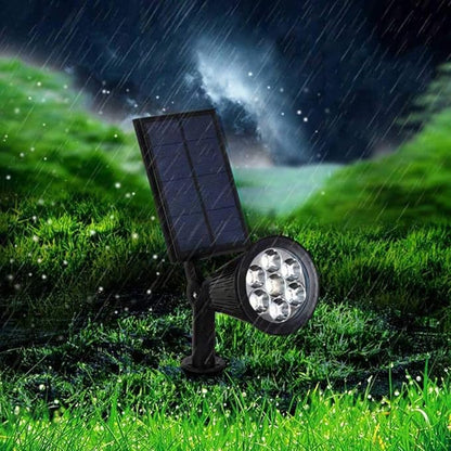 Zon-gevoede LED tuinschijnwerper met 9 kleuren – SOLARLUX GARDEN SPOT - Glamorix