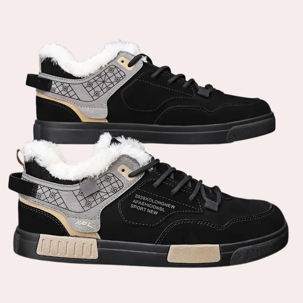 Warme heren wintersneakers met pluche voering – STRAVEN FrostStep - Glamorix