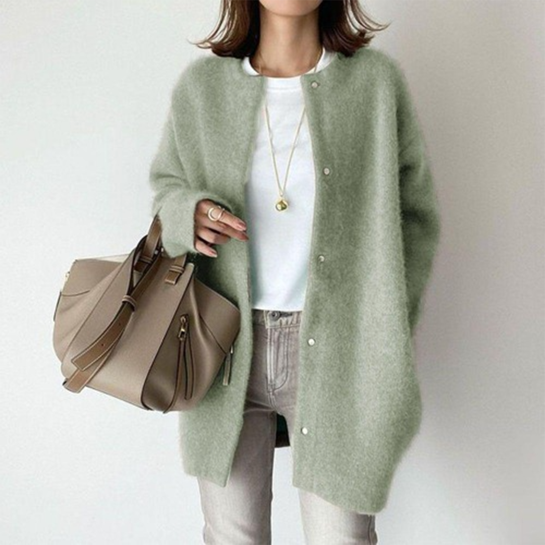 LEONA - Luxueus oversized damesvest voor stijl en comfort