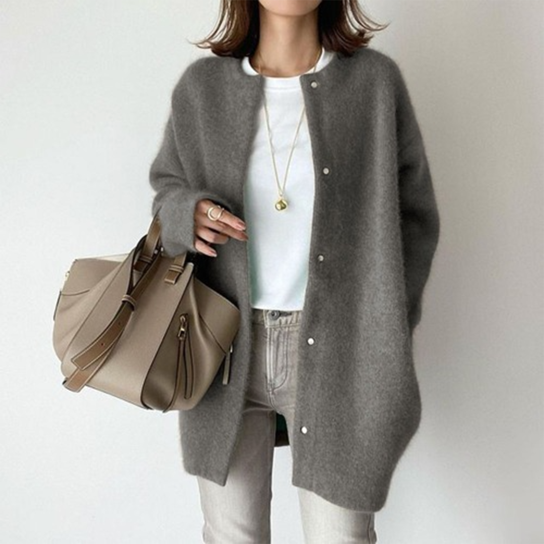 LEONA - Luxueus oversized damesvest voor stijl en comfort
