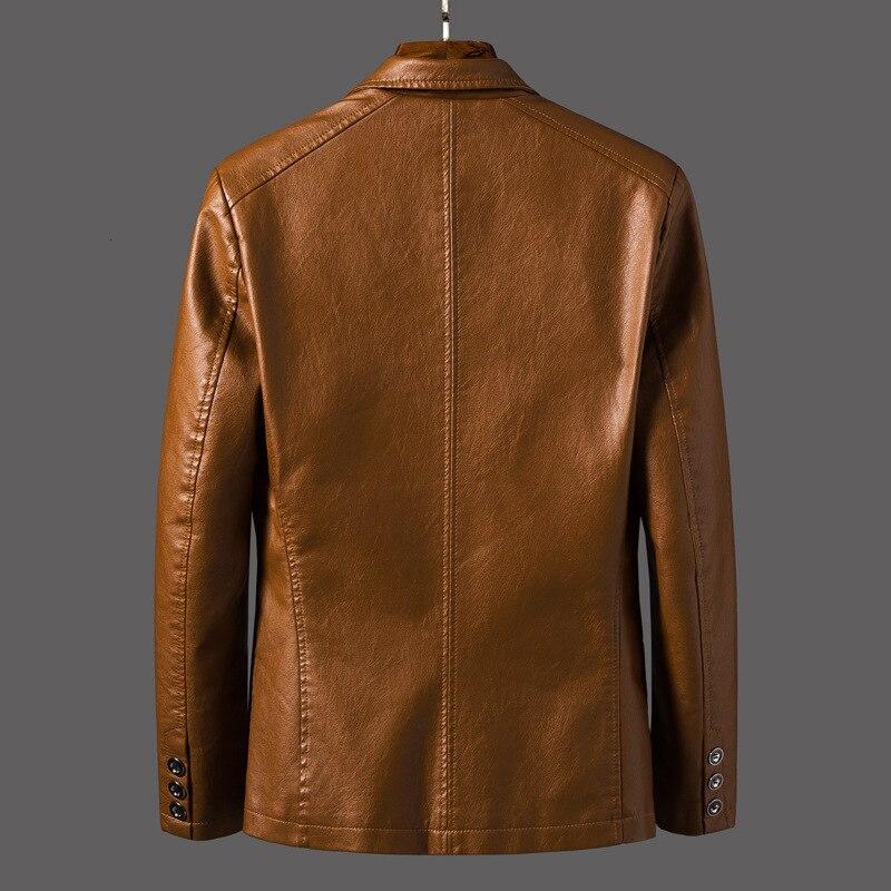 Leren heren blazer met moderne slim fit en tijdloze uitstraling – VALGRANO EdgeLine - Glamorix