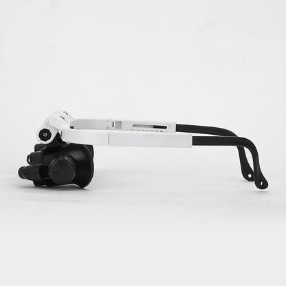 Verstelbare loepbril met LED-verlichting en 3 vergrotingslenzen – VISILUX FocusLens - Glamorix