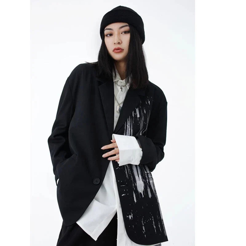 Jenah - Damesblazer lively tie-dye office - Glamorix