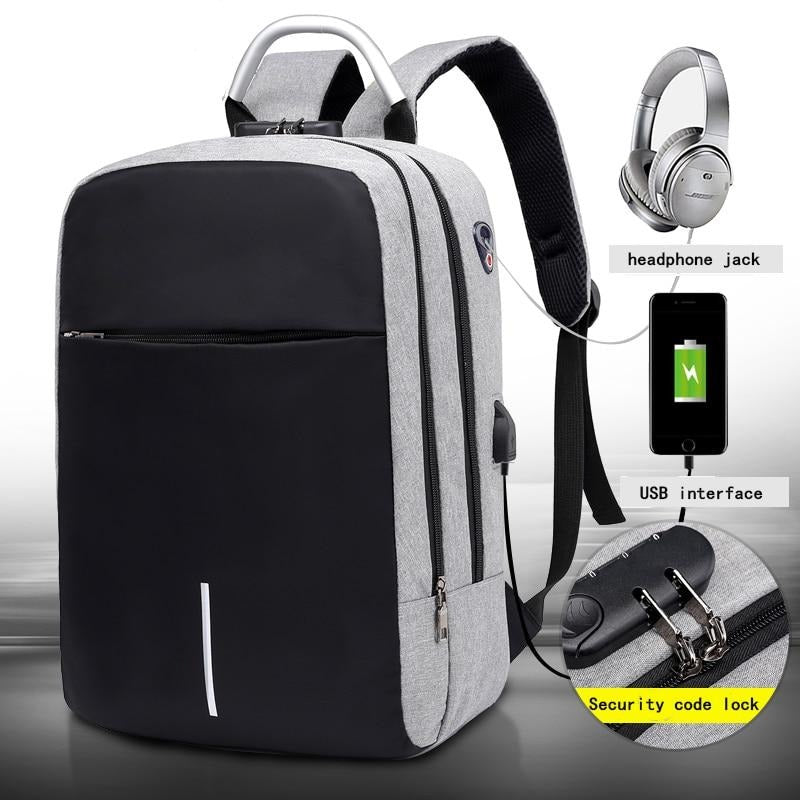 Moderne anti-diefstal rugzak met USB-poort – ShieldWay Nova - Glamorix