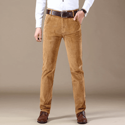 THEO - Klassieke corduroy slim-fit broek voor heren