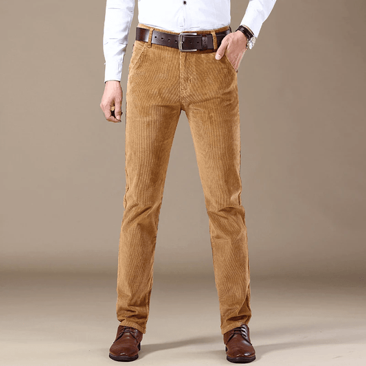 THEO - Klassieke corduroy slim-fit broek voor heren
