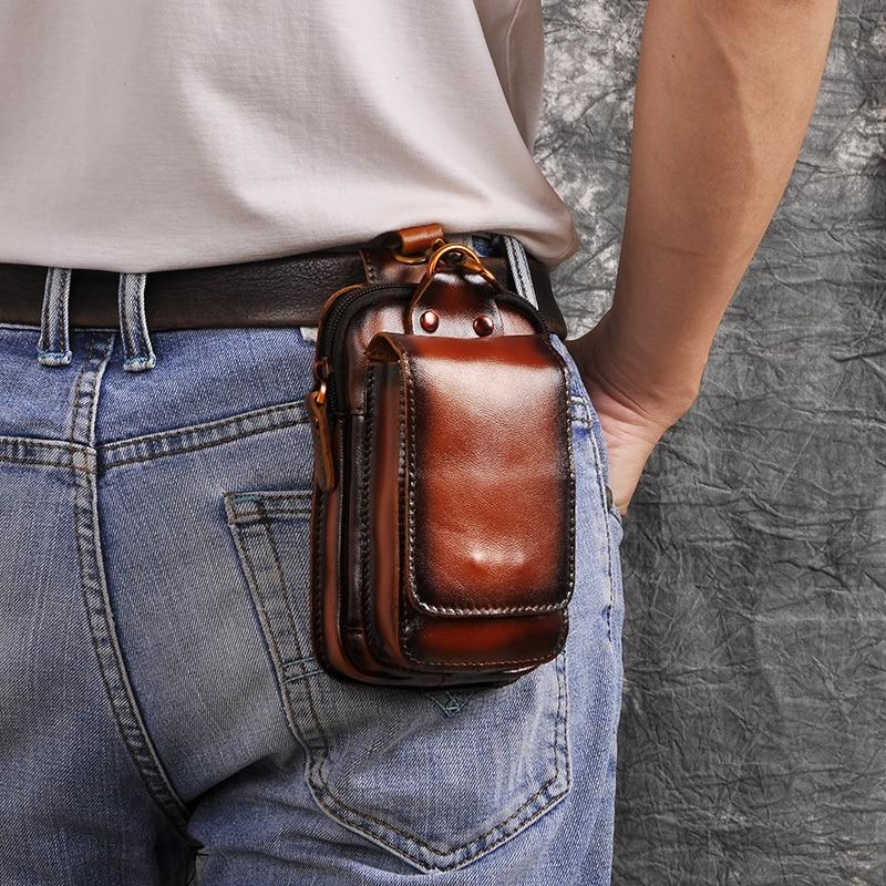 Stoere leren heren heuptas – Veyron LeatherBeltBag - Glamorix