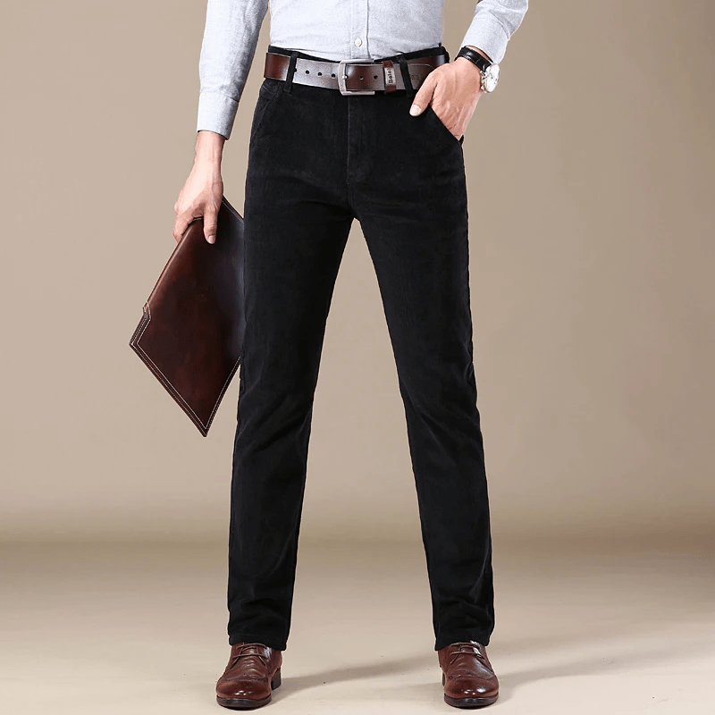 THEO - Klassieke corduroy slim-fit broek voor heren