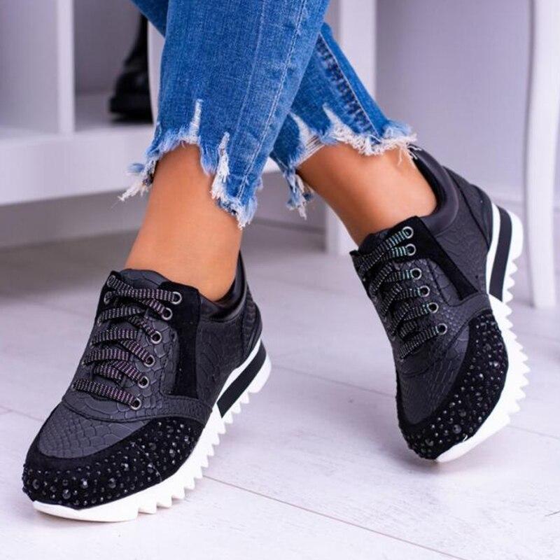 Moderne dames sneaker met speels patroon en dempende zool – Vistana BoldLine - Glamorix