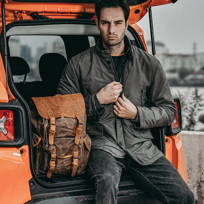 RAVENWOOD - Wandeltas van canvas en leer voor een stoere, stijlvolle look