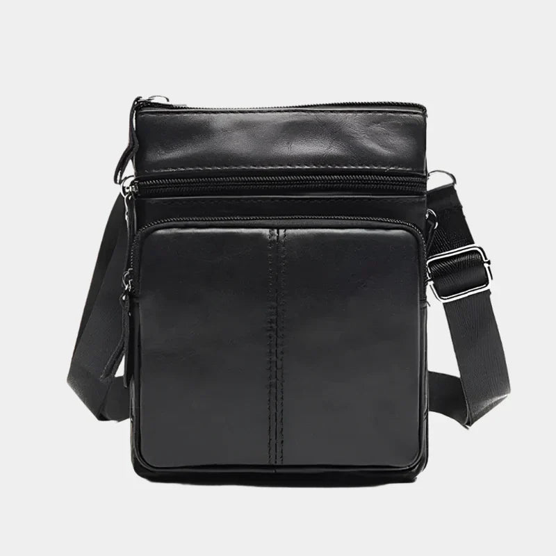 DAREN – Leren crossbodytas met meerdere compartimenten voor heren