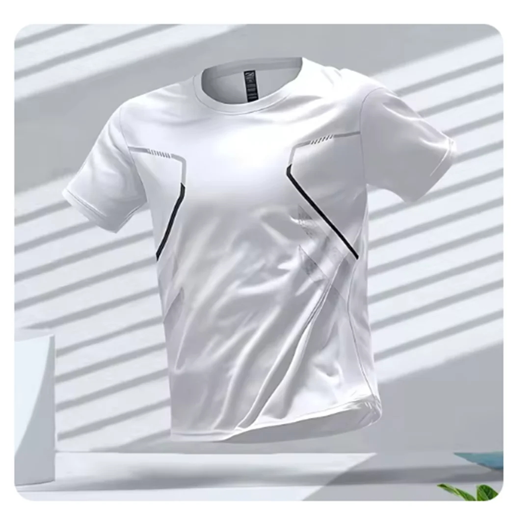 Sportief heren T-shirt met grafische print en moderne pasvorm – VIRON ACTIVE - Glamorix