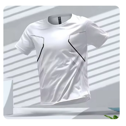 Sportief heren T-shirt met grafische print en moderne pasvorm – VIRON ACTIVE - Glamorix