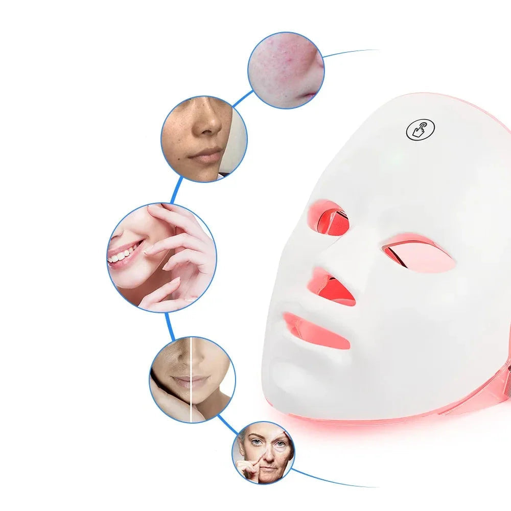 7-kleuren LED-therapiemasker voor huidverjonging en lifting – LUMISKIN AGEGLOW - Glamorix