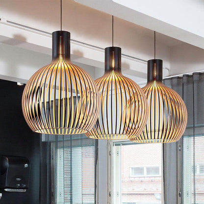 WOODLUST - Handgemaakte Houten Hanglamp voor Tijdloze Elegantie
