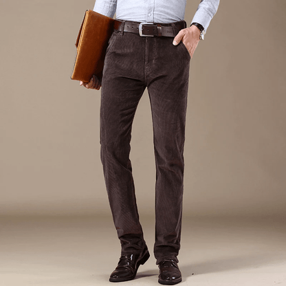 THEO - Klassieke corduroy slim-fit broek voor heren