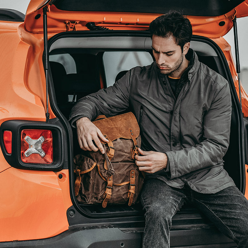 RAVENWOOD - Wandeltas van canvas en leer voor een stoere, stijlvolle look