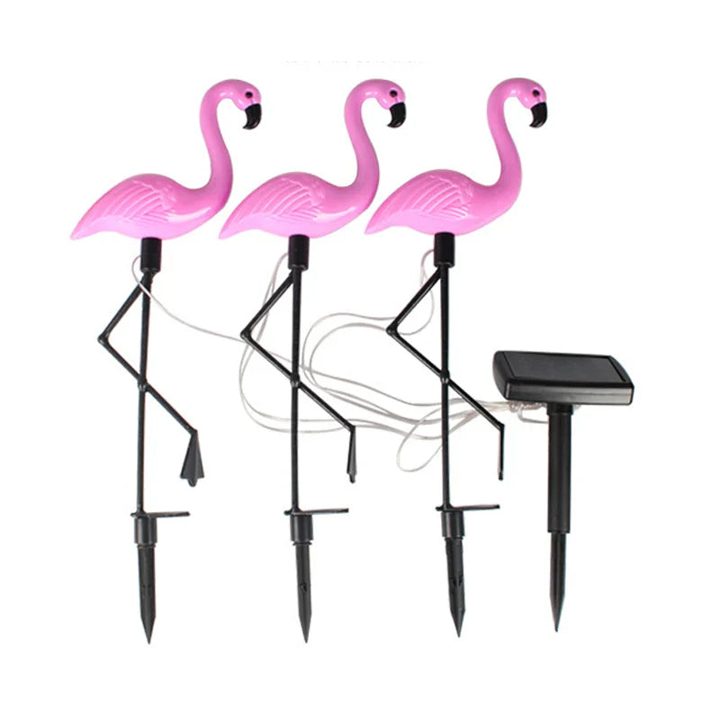 Solar tuinlamp in flamingo design – milieuvriendelijke buitenverlichting – FLAMINA SOLAR - Glamorix