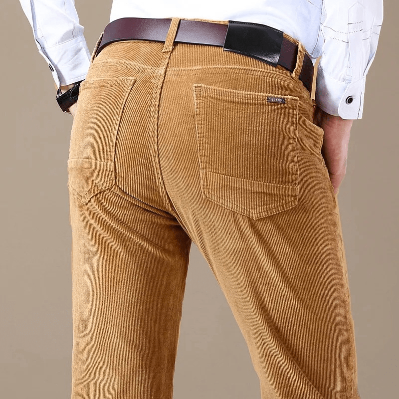 THEO - Klassieke corduroy slim-fit broek voor heren