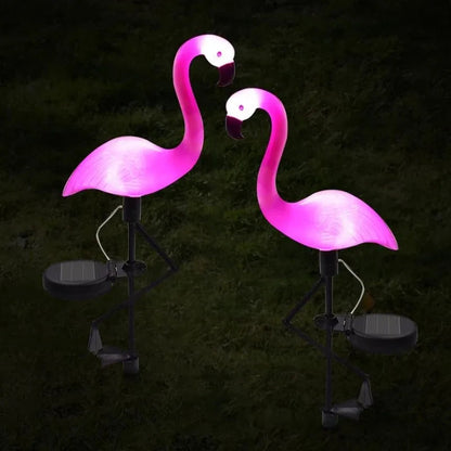 Solar tuinlamp in flamingo design – milieuvriendelijke buitenverlichting – FLAMINA SOLAR - Glamorix