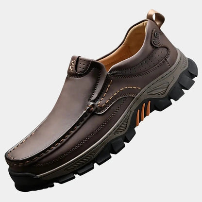 Emeric - Leren instappers met stevige zool voor heren