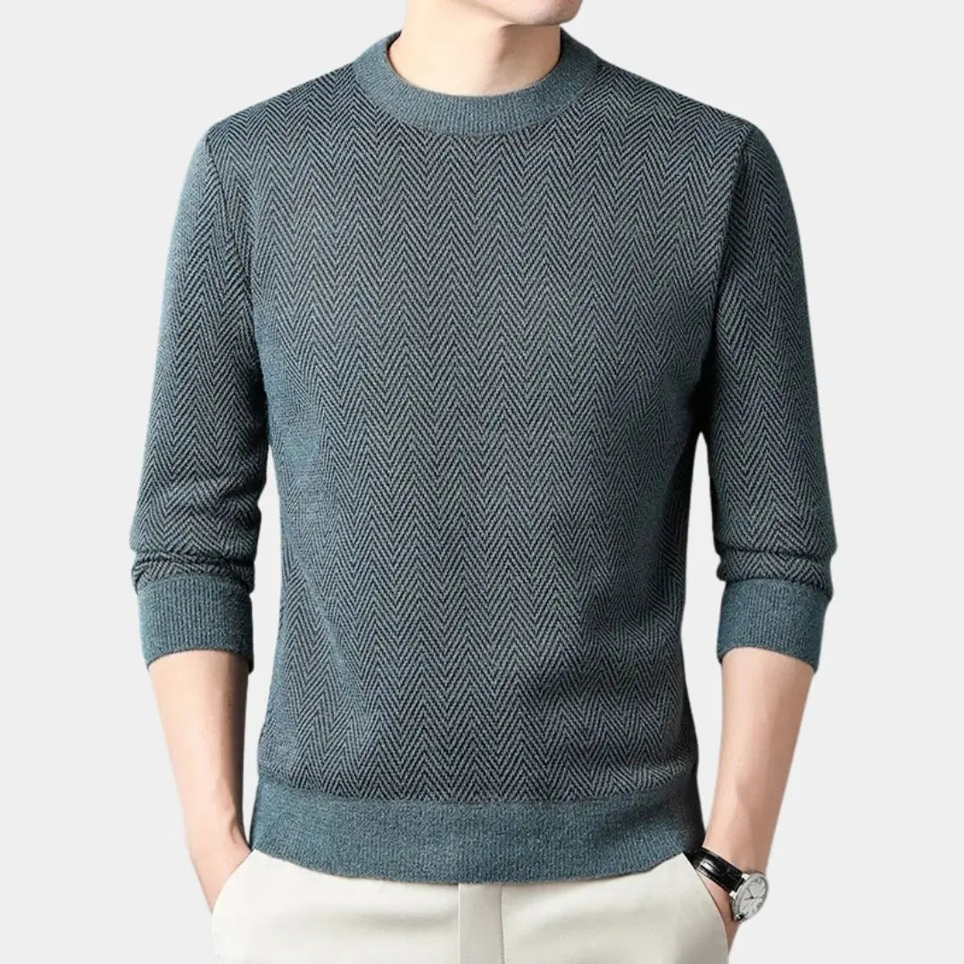 NATHAN – Casual getailleerde herentrui met moderne fit